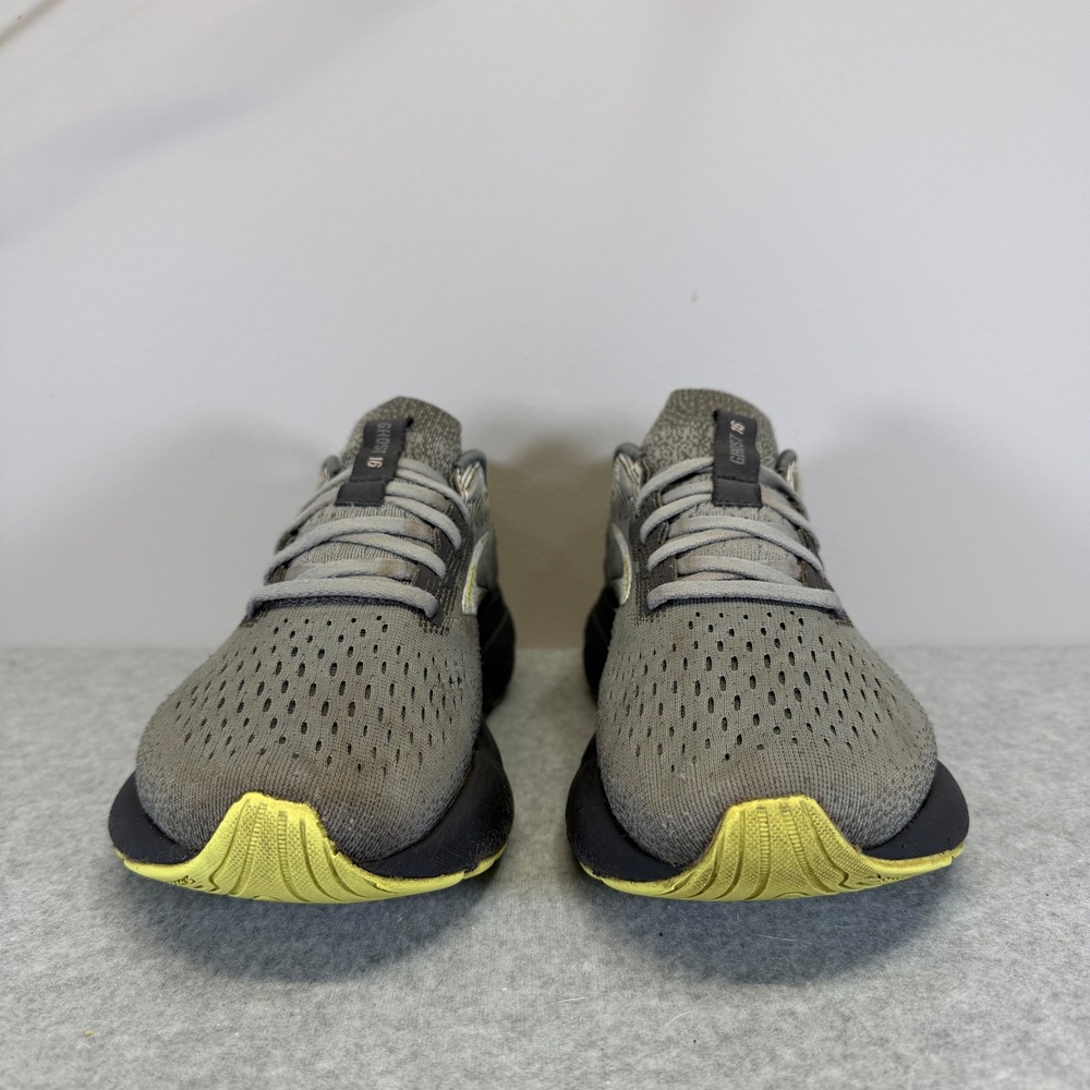 Brooks Ghost Men's Gray and Yellow Running Shoes - Picture 2 of 10